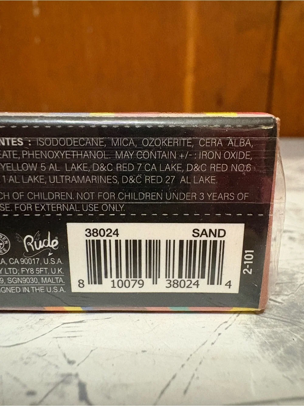 NWT Rude Cosmetics Rainbow Spiked Base Pigment Sand 38024